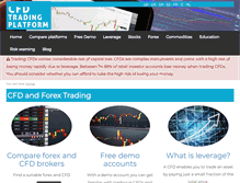 Tablet Screenshot of cfd-tradingplatform.com